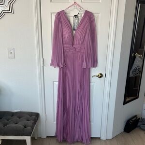 Lavender Long Sleeve Dress